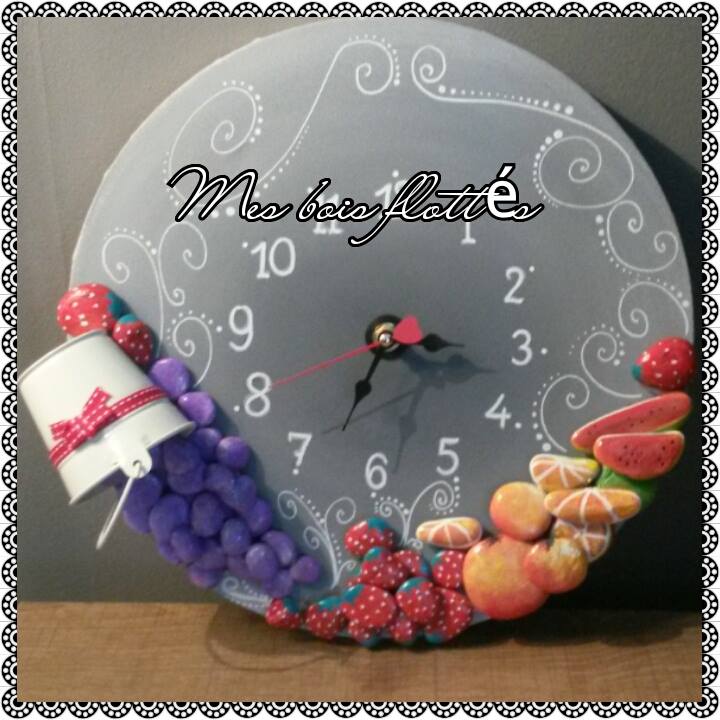 horloge fruits 30 cm